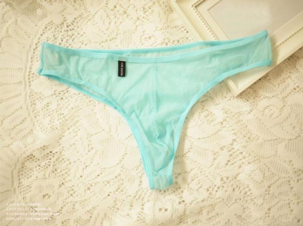 

men mesh see through underwear thong bikini briefs gstring shorts knickers blue8606639, Black;brown