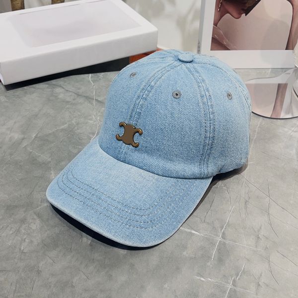 

designer cap luxury hat for women cowboy material fashion classics multicolour options simple and versatile items, Blue;gray