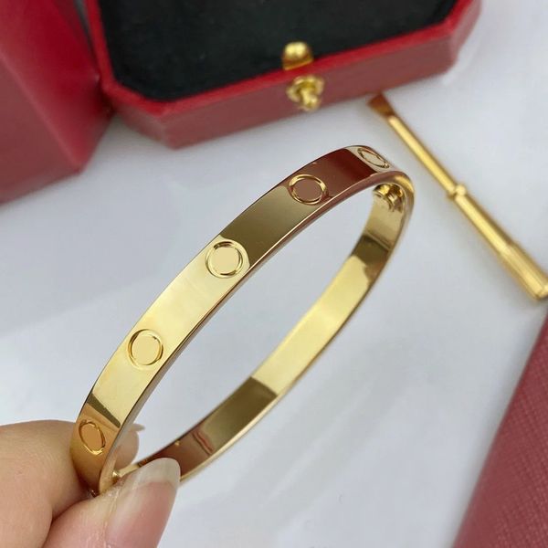 

luxury jewelry love bracelet classic screwdriver love bracelet cuff bracelet stainless steel gold jewelry valentine's day gift fashion, Black
