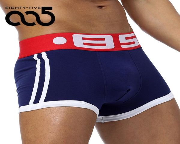 

85 brand men underwear boxer cotton cuecas boxers mens boxer shorts gay underwear man male boy underpants slip b00405854496, Black;white