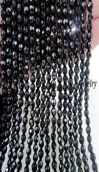 

4mm faceted black agate beads semiprecious stone for diy 5 strands whole100pcsstrand4749269