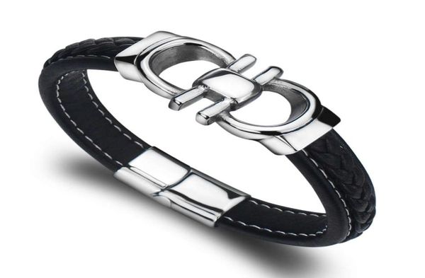 

bangle leather bracelet men039s jewelry gift scy115301238617129, Black