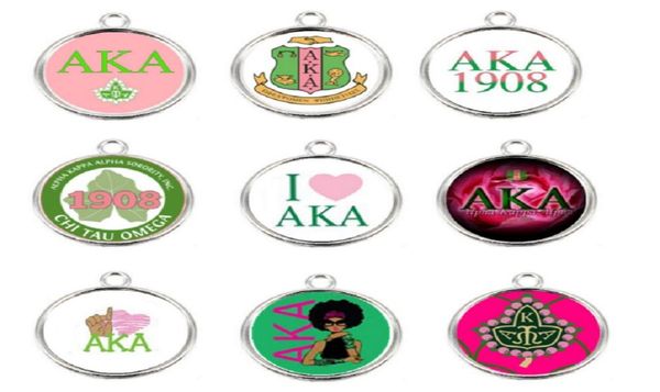

mixed 18mm glass aka alpha zeta phi beta sorority stainless steel charms pendant alloy lace charm dangle for diy bracelet necklace8185675, Bronze;silver