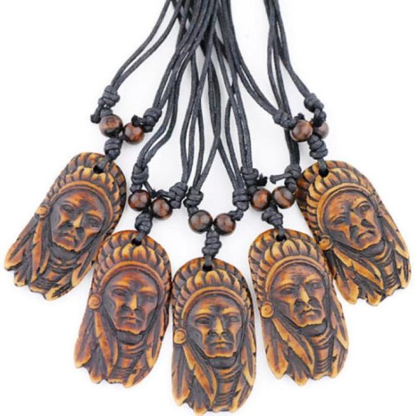 

jewelry whole lot 12 pcs cool tribal style indian chiefs pendants necklaces for men women039s gifts6569754, Silver