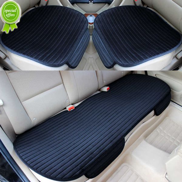 

new warm car seat cover for front rear or full set flocking chair protector seat cushion pad mat non slide auto universal