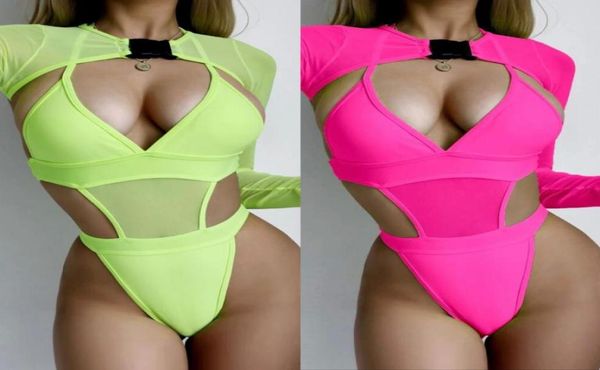 

women039s jumpsuits rompers two piece mesh bikini0123736224, Black;white