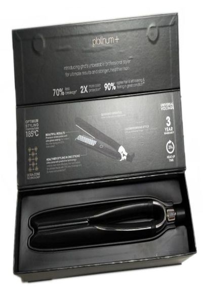 

9hd platinum hair straightener ceramic flat iron professional styler hairs curler straighteners plate tools1628937, Black