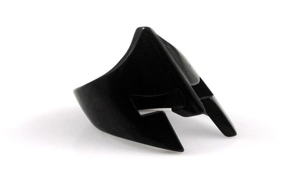 

blacksilver color stainless steel ring party spartan helmet ring men jewelry new arrival punk anillos mujer3489493, Silver