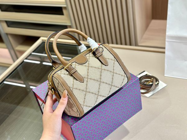 

luxury fashion shoulder woven bags 2023 classic plaid handbags three colors lady's totes banquet makeup bags