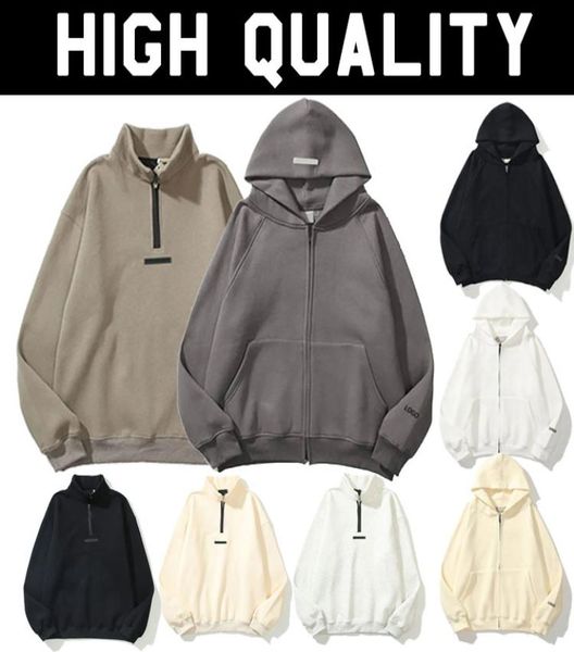 

god mens hoodies designer men sweatshirts full half zipper womens letters pullover loose leisure hooded streetwear hoody8542696, Black