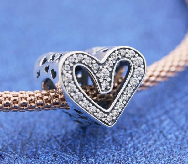 

2020 release s925 sterling silver hollow out love the heart charm beads fits european p bracelets necklace1804338