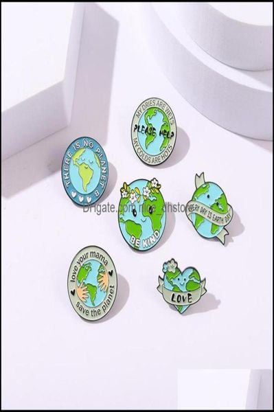 

pinsbrooches jewelry please help earth enamel pin custom be kind hug no planet b brooches lapel badge environment dhkh35859312, Gray