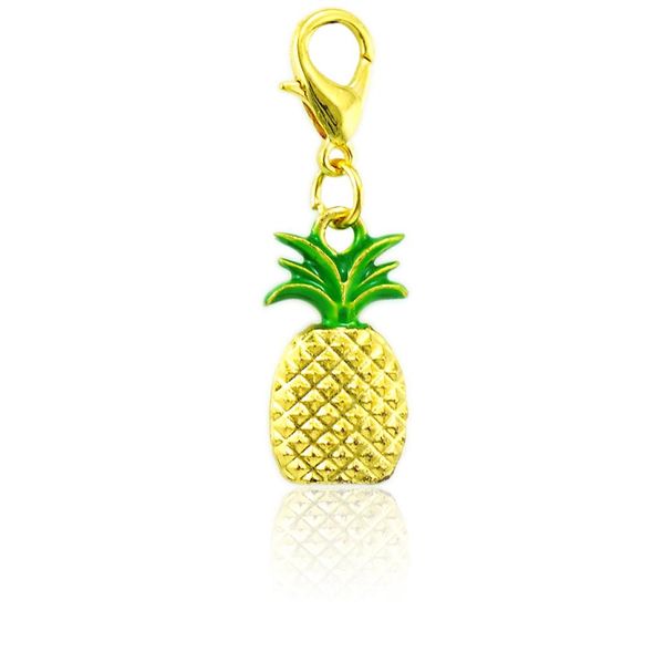 

jinglang lobster clasp charms dangle gold color alloy pineapple fruit pendants diy charms for jewelry making accessories2890399, Bronze;silver