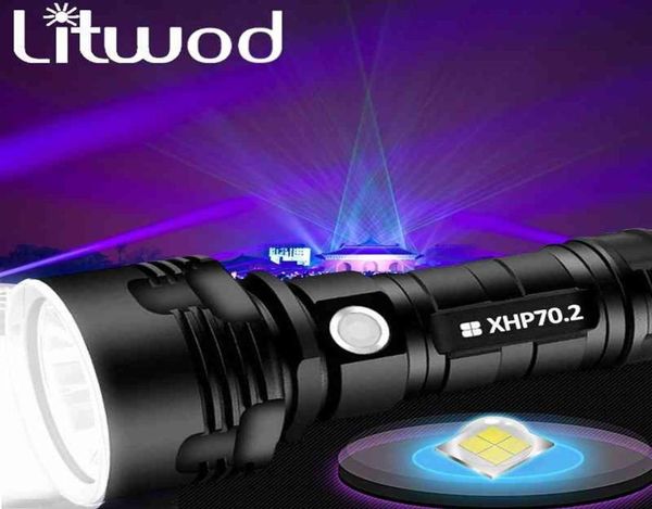 

70 2 super powerful led flashlight usb tactical torchl2 lamp flash rechargeable 26650 battery lantern to camping and fishing 203075024