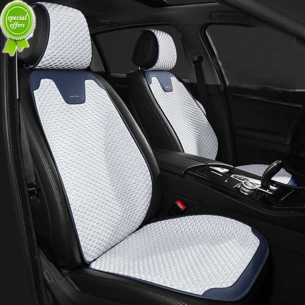 

new luxury car seat cover silk front rear seat protector universal skin-friendly chair cushion summer auto interior accessories