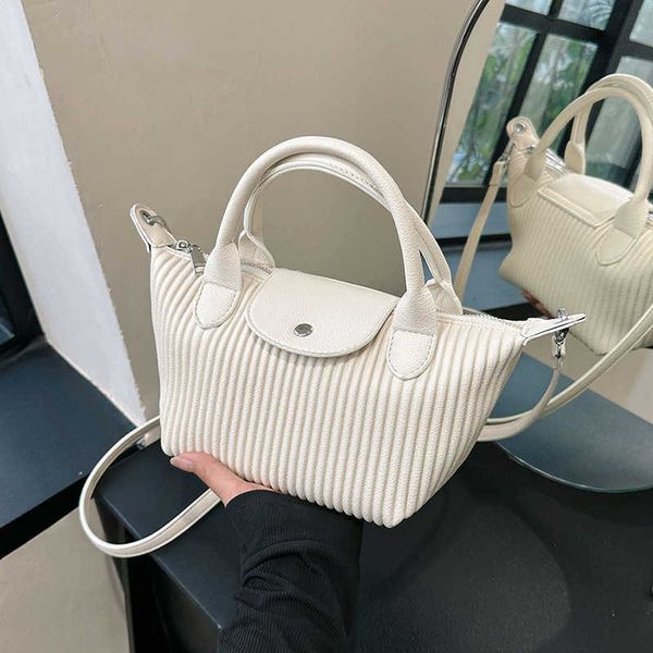 

small and western style handheld big bag striped handbag trend foreign style tote bag texture one shoulder crossbody commuter bag