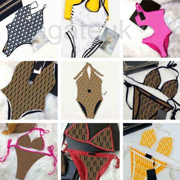 

women's swimwear designer womens fashion swimsuit girls bathing suit textile summer beach bikinis set letter pattern women bodysuit swi, White;black