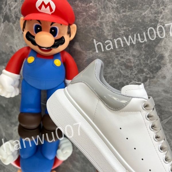 

new designer stage shoe leather increased casual shoes fashionable sports platform mens womens white lace up alexander sneakers xsd230423, Black
