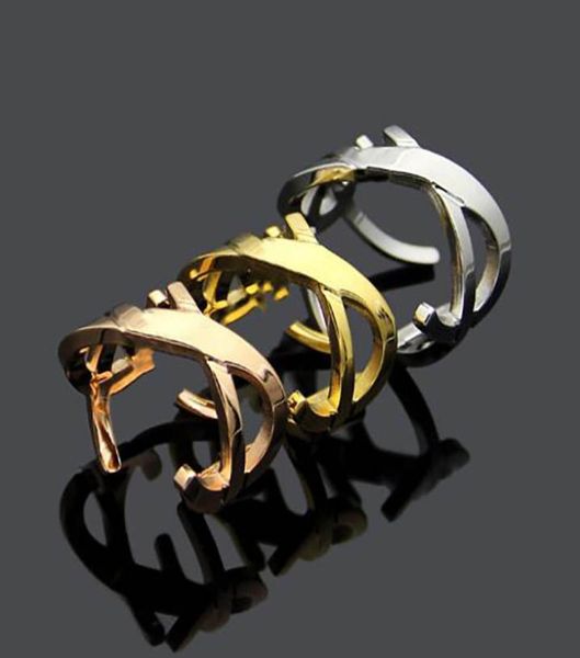 

fashion gold designer ring charm bangle for mens women party wedding lovers gift engagement jewyelry for bride with box5796734, Silver