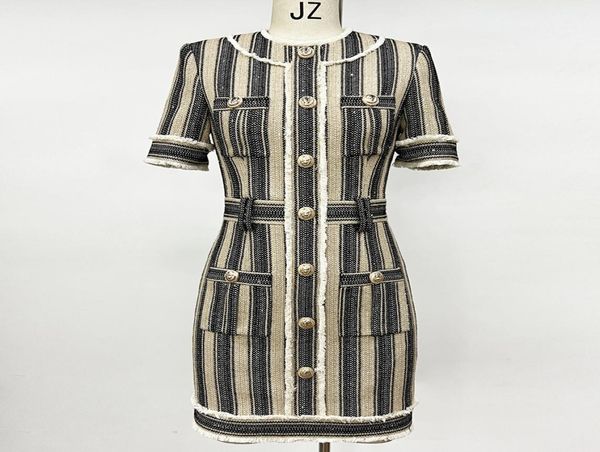 

office lady lion buckle tassel sequins slim dress5143397, Black