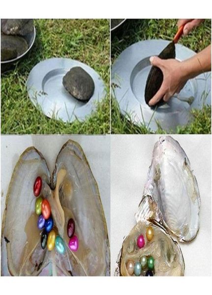 

loose gemstones oval oyster pearl 67mm mix 15 color fresh water natural gift diy decorations vacuum packaging wholes wmtiik lucky1932598, Black