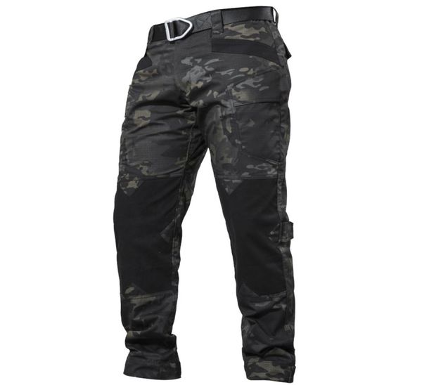 

2020 men039s joggers tactical pants camouflage cargo sweatpants loose camo casual cargo trousers pantalones tacticos men4619263, Black