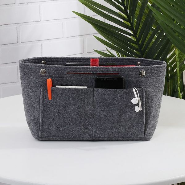 

designer bag inner tank bag travel portable solid color storage bag luxury felt makeup bag sorting bag beauty folding styling wash bag, Blue;pink