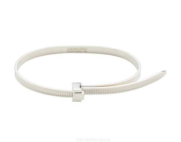 

2022 new ambush hip hop chain simple personality 925 sterling silver easy pull bracelet niche fashion adjustable personal gift for5910770, Black