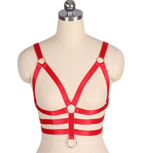 

women cage body bra exotic apparel gothic lingerie bondage festival revelry bra harness 242138295, Black
