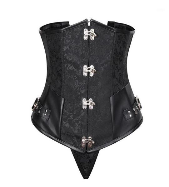 

bustiers corsets basque costume clubwear gothic women039s steel steampunk corset underbust plus size9692959, Black;white