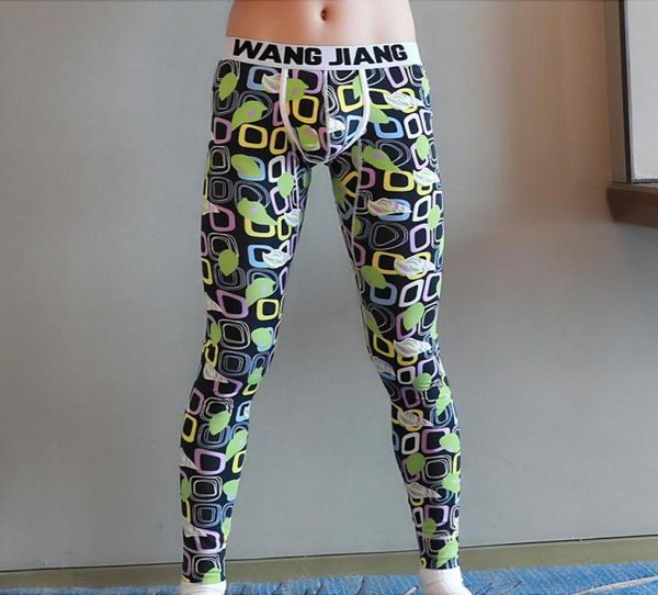 

wangjiang men039s thermal underwear male long pants men long johns legging1916709, Black;white