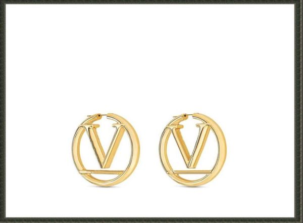 

2021 womens jewelry ear stud luxury designers studs earrings fashion letters v earrings women golden earring boucles d039oreill8863588