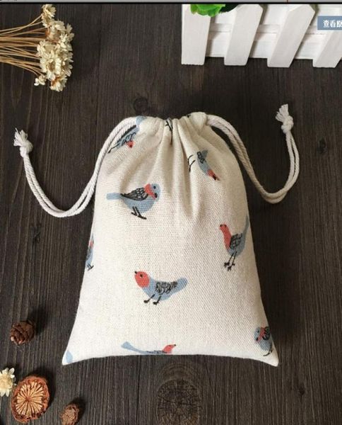 

retro bird jewelry gift pouch 9x12cm 10x15cm 13x17cm pack of 50 birthday party wedding favor bag9325819, Pink;blue