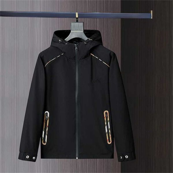 

multi style designer hooded jacket mens spring autumn men windbreaker casual coat size m--xxl 64qt, Black