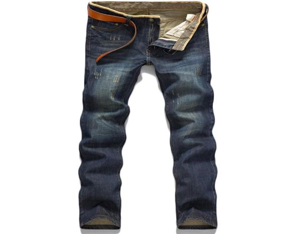 

wholeclassic stright cotton fashion comfortable washed mensjeans8728604, Blue