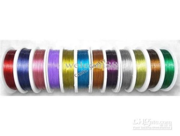 

10rollslot stainless steel wire cord jewelry findings components for diy craft fashion gift wi361761843, White;red