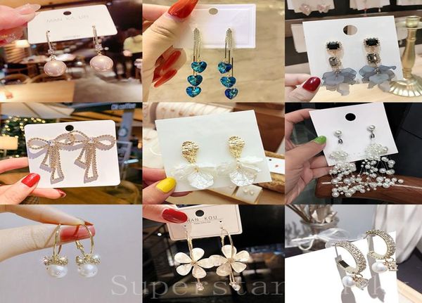 

fashion lady earrings lace fringe acrylic pearl personality asymmetric earrings fashion accessories8414806, Golden