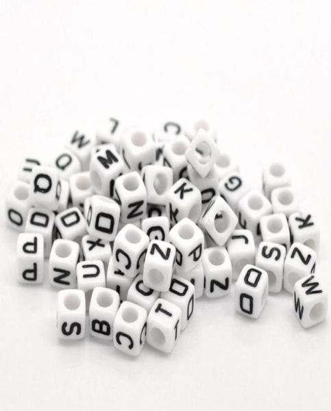 

mixed white alphabet letter acrylic cube beads 6x6mm14quotx14quot 500pcs b18077 yiwu8795642, Silver