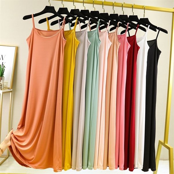 

urban dresses casual loose women s long dress summer solid spaghetti strap sleeveless backless streetwear ladies vestidos wl575 230711, White;black