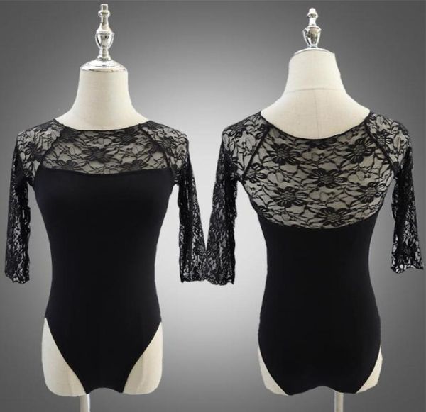 

lace ballet leotards pinched front dance wear gymnastics56816857789383, Black;red