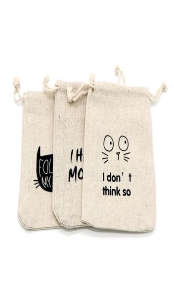 

100pcs 1318cm cotton bags reusable eco friendly cloth jute bag for jewelry display storage gift bag packing candy coffee bead toy8238761, Pink;blue