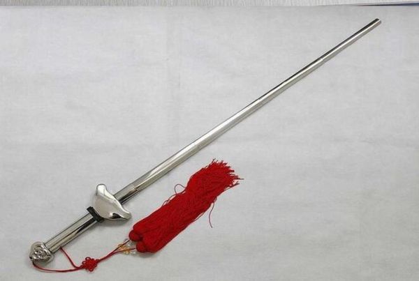 

promotional telescopic all stainless steel tai chi sword taijikung fumartial arts training tassel bag wholes6992060