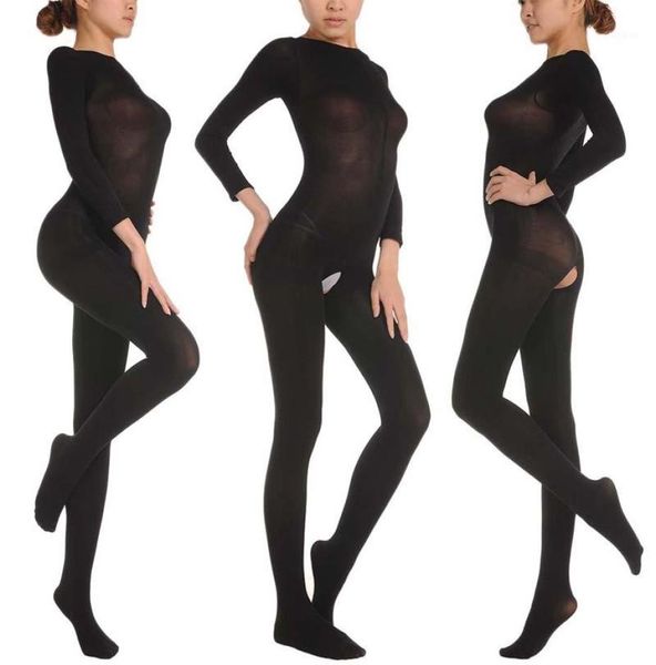 

150d 5 colors men039s women039s velvet open crotch bodyhose fetish bodystocking purple flesh white red black7976990, Black