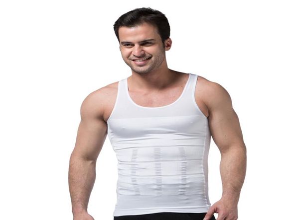 

menss slimming body shapewear corset vest shirt compression abdomen tummy belly control slim waist cincher underwear sports ves2986123, Black;brown