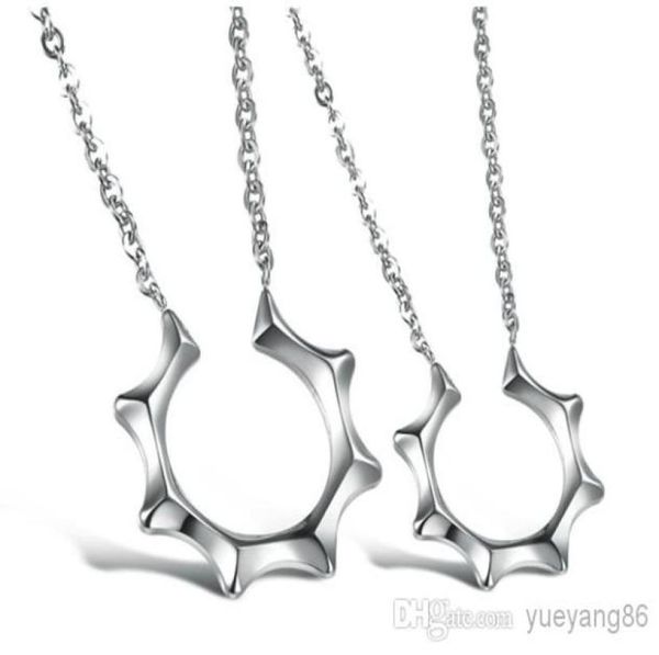 

fashion couple lover039s jewelry gifts n871 popular tv master039s sun pendant jewelry stainless steel couple necklace silver4117497, Silver