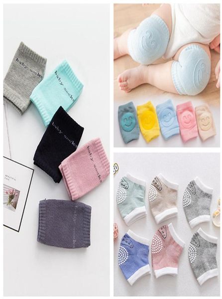 

baby knee pad non slip infants smile knee pads newborn toddler crawling elbow protector cushion leg warmer kids safety kneepad lla1531657, Blue