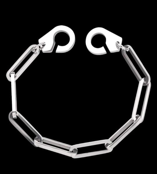 

link chain qiamni creative handcuffs bracelets bangles for women men couples gifts handmade vintage hip hop party jewelry gift cha7850072, Black
