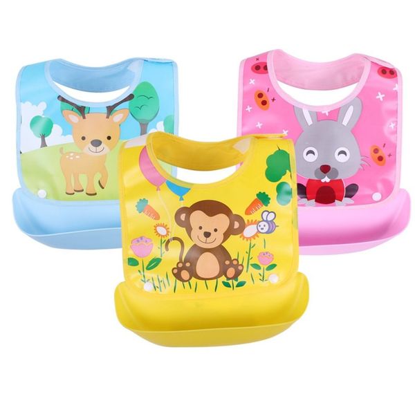 

detachable baby bibs waterproof toddler kids aprons bib infant saliva towels food catcher pocket cute cartoon feeding bib 20pcs pe7436901