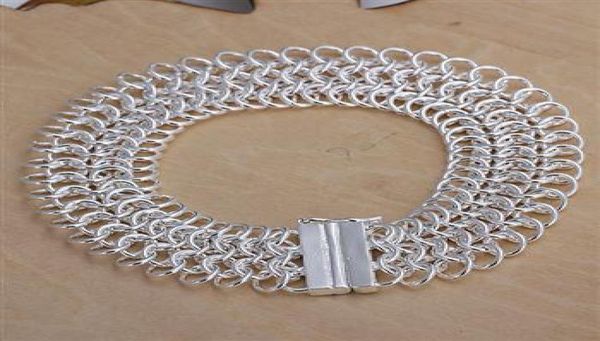 

whole retail lowest christmas gift 925 silver bracelet large0055600552, Black