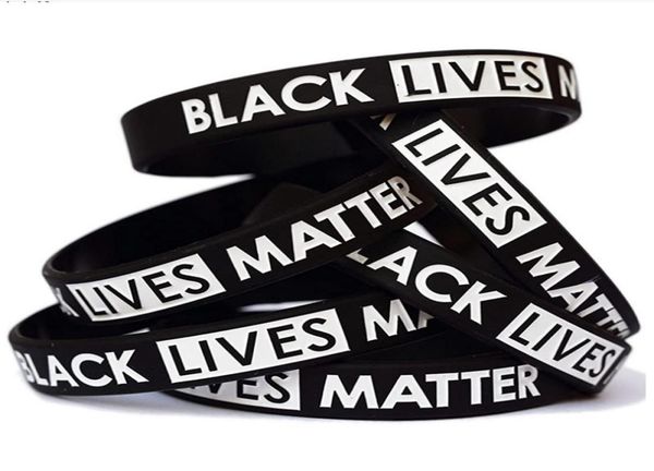 

black lives matter wristband silicone bracelet women men rubber bracelets wristband bangles 200pcs ooa81107706393, Golden;silver
